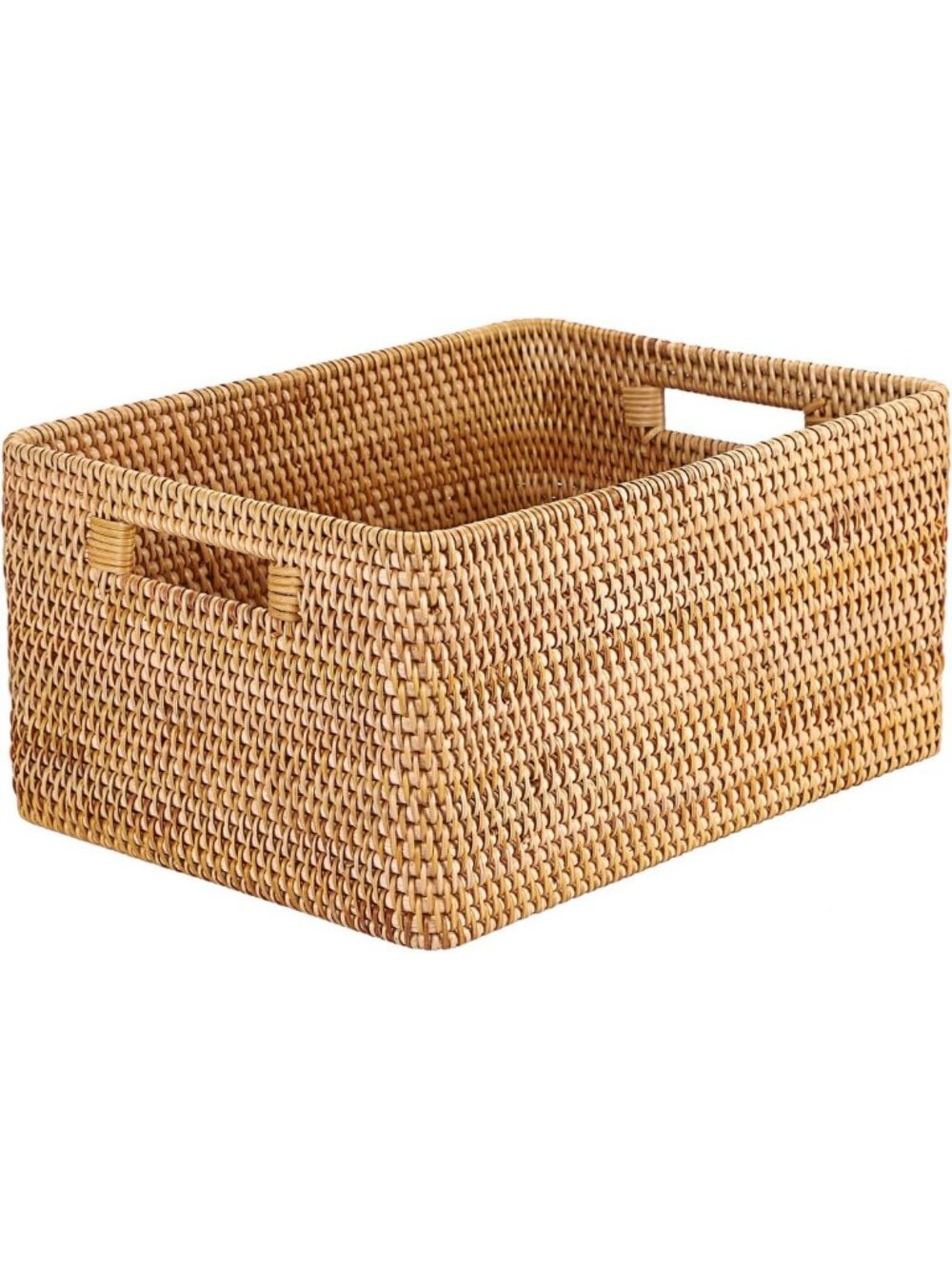 Large Rattan Wicker Storage Basket for Shelf Organizer - Stylish Home Decor